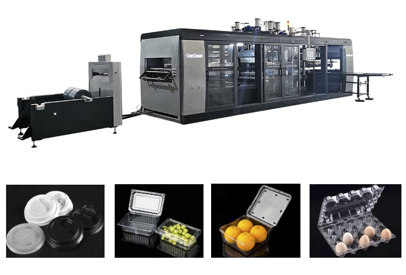 Four Station Pressure Thermoforming Machine HEY02