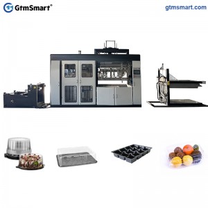 GtmSmart Plastic Cake Box Vacuum Thermoforming Making Machine HEY05