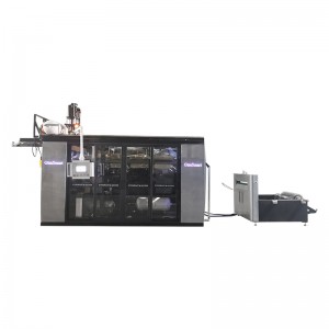 China Factory Supply Automatic Plastic Glass Making Machine Tea Coffee Cup Thermoforming Machine