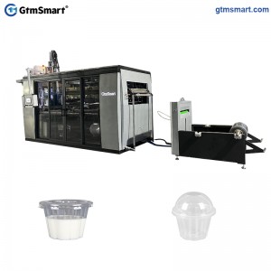 Factory direct sale Automatic Plastic Milk Tea Cup Making Machine HEY12