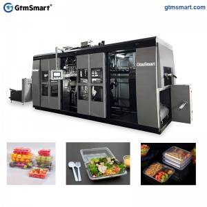 OEM/ODM Supplier 3 Station thermoforming tray making machine Plastic Fruit Box Making Machine