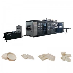 GtmSmart PS/PET/PP/PLA Plastic Thermoforming Machine for Lids Box Tray Fast Food Container