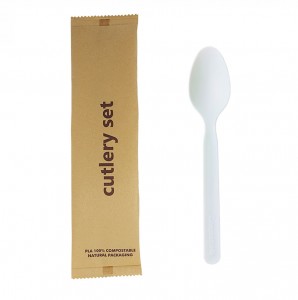 PLA Disposable Compostable Biodegradable Plastic Ice cream/Soup/Tasting Spoons