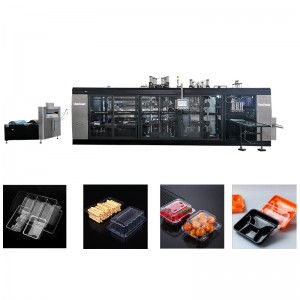GtmSmart PS/PET/PP/PLA Plastic Thermoforming Machine for Lids Box Tray Fast Food Container
