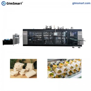 High Speed 3 Station Thermoforming Machine for Making PLA Biodegradable Plate Tray Dishes Box Container