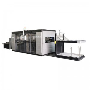 PLC Automatic PS PVC food grade Trays Automatic Vacuum Thermoforming Machine for biscuits trays