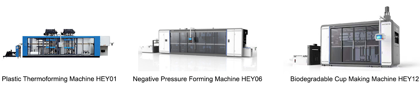 biodegradable PLA corn starch cup plate tray container thermoforming machine