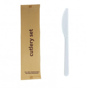 PLA Biodegradable Knives Eco Friendly Disposable Cutlery