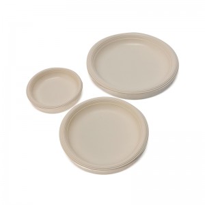 Eco Friendly PLA Biodegradable Disposable Round Plates