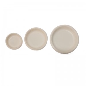 Eco Friendly PLA Biodegradable Disposable Round Plates