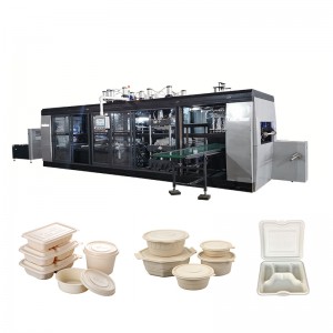 Wholesale ODM China High Speed Automatic Disposable Biodegradable Food Packing Egg Tray Thermoforming Machine