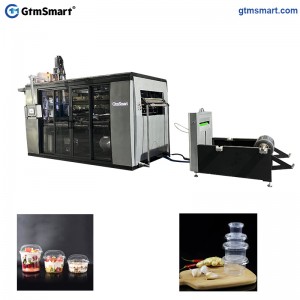 Big Discount China Plastic Coffee/Water Cup Making/Thermoforming Machine with Atuo Stacker