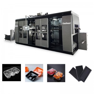 China OEM China PS PS PET Fast Food Box Container Negative Pressure Forming Machine