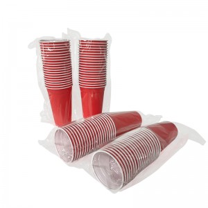 GtmSmart Factory Wholesale Disposable Plastic PLA Red White Cups Glasses